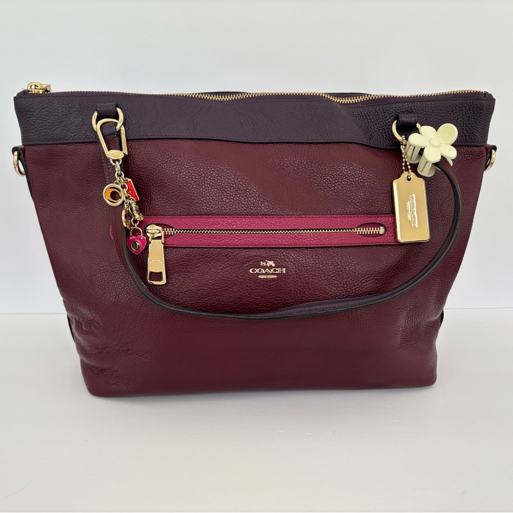 Coach Tyler Shoulder Bag Purple and Pink